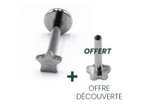 Labret Titanium Intern Steril Sternmotiv |  ITC