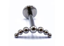 Labret Titanium Intern Steril Motiv Kugelbogen |  ITC