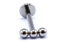 Labret Titanium Intern Steril Motiv 3 Gerade Kugeln |  ITC