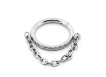 Steriler Titan-Scharnierring mit Kettenanhänger |  ITC