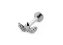 Labret Titanium Interne Steril Motiv 3 Blätter |  ITC