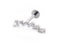 Labret Titanium Intern Steril Domino Motiv |  ITC