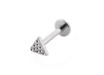 Labret Titanium Interne Steril Motiv Dreieck Gehämmert |  ITC