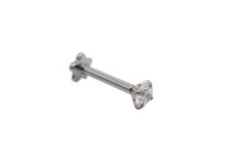 Labret Fleur 1.2x8 Titanium intern Strassmuster Kralle