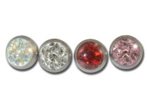 Scheibe Titan Interne Schraube 4 mm Kristall Gloss Farbig |  ITC