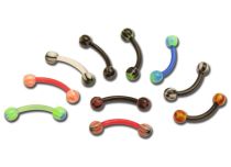 10 flexible Bananen mit bunten Acrylkugeln |  ITC
