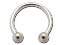 Buntes Titanium-Pferdeeisen mit Kugeln |  ITC
