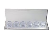 Acryl-Display 10 runde 4-cm-Boxen für Zubehör