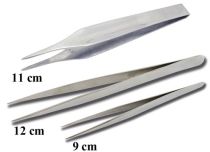 Pinzette Inox spitz gezahnt Länge 11 cm