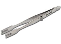 Inox-Pinzette zum Halten von Labrets mit Klemmniet