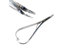 Klemme Inox zum Anbringen von Oberflächenschmuck 14 cm