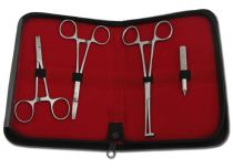 Set aus 4 Edelstahl-Piercing-Klemmen