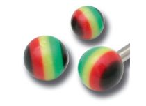 5er-Set Acrylkugeln Rasta  iTC