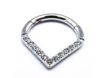 Ring Scharnier Tropfen mit Strass |  ITC