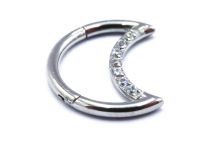 Ring Stahlscharnier Mondkreuzung mit Strass |  ITC