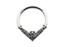 Ring Stahl Scharnier Strass Losange |  ITC