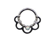 Titanium Ring Scharnier Blumenmuster |  ITC