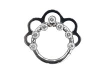 Titanring Scharnier Blumenmuster|  ITC