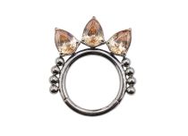 Titan Ring Scharnier Motiv Ornamental Fiederblätter |  ITC