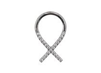 Ring Titanium Scharnier Motiv Band|  ITC