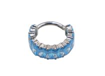 Titanring Scharnier Multi-Strass-Motiv|  ITC