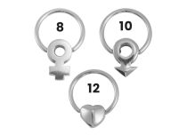 Stahlring 1,2 x 10 mm, Verschiedene Motive |  ITC
