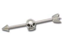 Barbell Stahl Motiv Schädel |  ITC