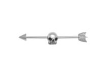 Barbell Stahl Motiv Schädel |  ITC