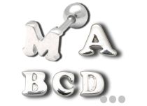Barbell Stahl Buchstaben |  ITC