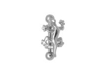 Barbell Stahl Bogen Eidechsenmuster mit Kugeln 3mm |  ITC