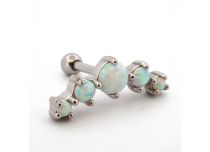 Barbell Spezialstahl Tragus Strass bunt Irisiert Losange|  ITC