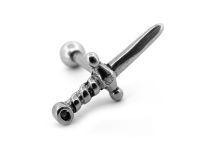 Barbell Stahl Motiv Dolch  iTC