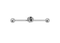 Barbell Stahl Industrial Kugeln 5 mm Totenkopf-Motiv |  ITC