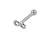 Barbell Stahl Motiv Unendlich, Kugel 3 mm |  ITC