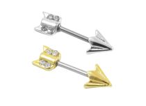 Barbell Stahl Motiv Pfeil mit Strass  iTC
