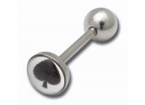 Barbell Stahl Scheibe 8 mm Motiv Pik |  ITC