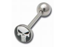 Barbell Stahl Scheibe 8 mm Totenkopfmotiv |  ITC