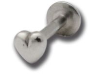 Labret Interne Stahl Motiv Herz |  ITC