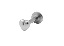 Labret Interne Stahl Motiv Herz |  ITC