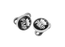 Piercing Oberfläche Titanium Scheibe Stahl 5 mm Motiv Pimp |  ITC