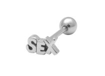 Barbell Stahl Motiv "Sex" 10 mm |  ITC