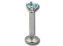 Labret Stahl Innen 1,2 x 8 mm Gekratzt Farbig |  ITC