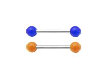 Barbell Stahl Acrylkugeln 5 mm Neonfarben  iTC