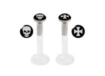 Labret BioFlex Bits Stahl 3 mm mit Muster |  ITC