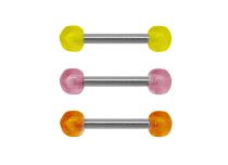 Barbell Stahl Acrylglaskugeln Phospora 3 mm Farbig |  ITC