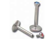 Labret Titanium Internal Crystal Ball Colored 2 mm |  ITC