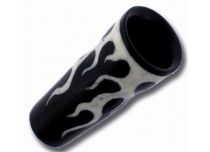Tunnel Horn und Knochen Motiv Flamme |  ITC