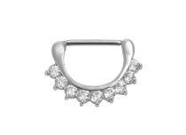 Stahlbeton-Juwel Strass-Klicker Weiß |  ITC