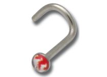 Stud Nez Stahl Motiv Flammen |  ITC