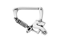 Stahl Teton Schmuck Clickers Motiv Dermograph |  ITC